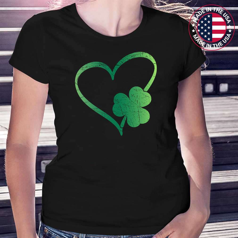 Happy St Patricks Day Irish Shamrock Heart T-Shirt