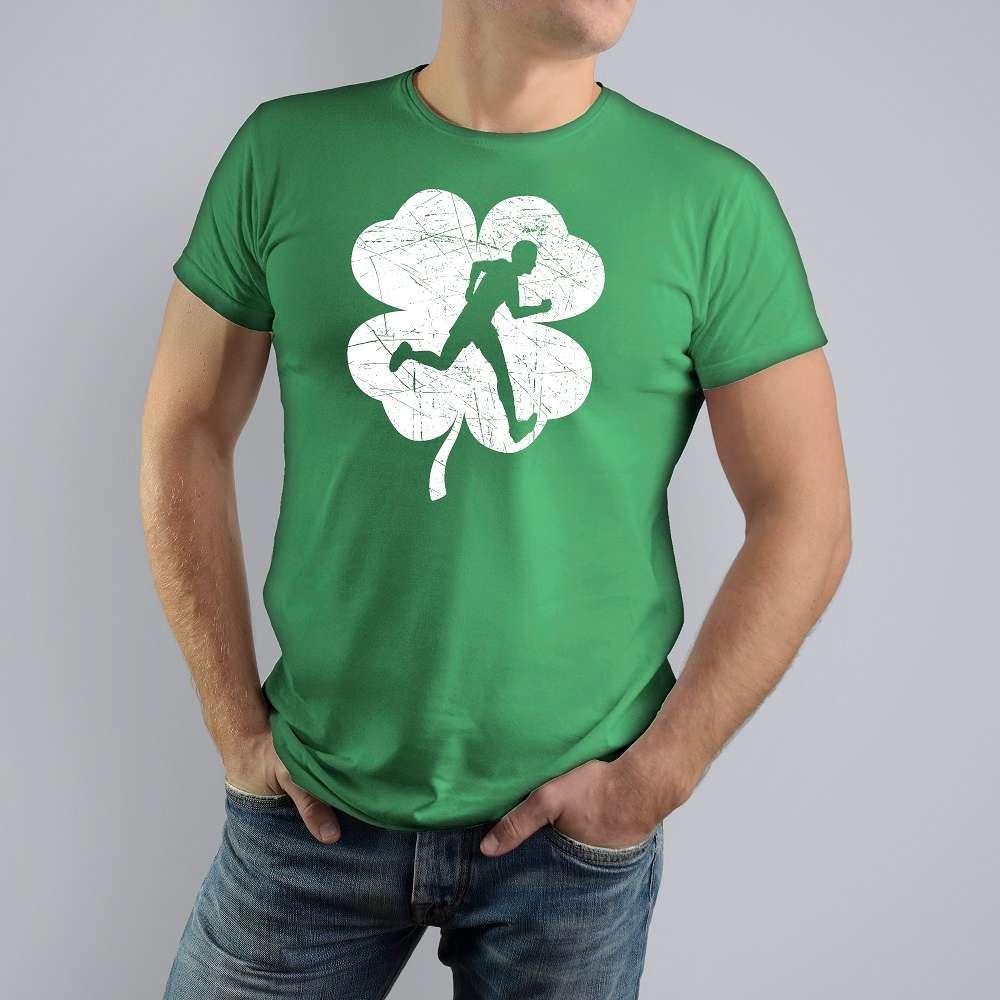 Irish Running Lucky Shamrock Costume St Patricks Day T-Shirt