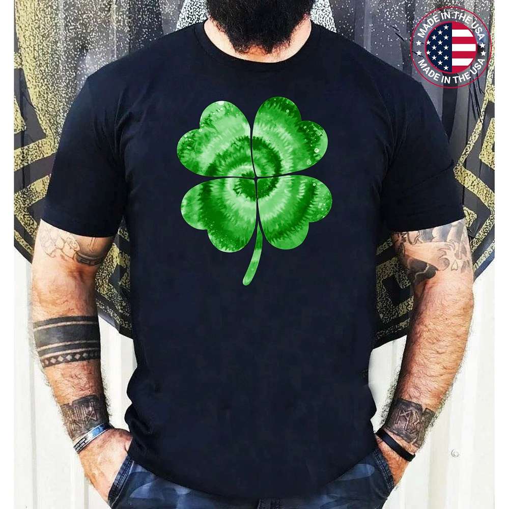 Irish Shamrock Tie Dye Happy St Patrick’s Day Go Lucky T-Shirt